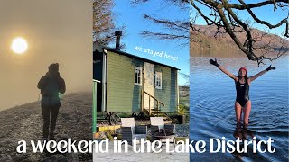 Staying in a Shepherd's hut, Skiddaw & a winter lake swim! | A weekend in the La