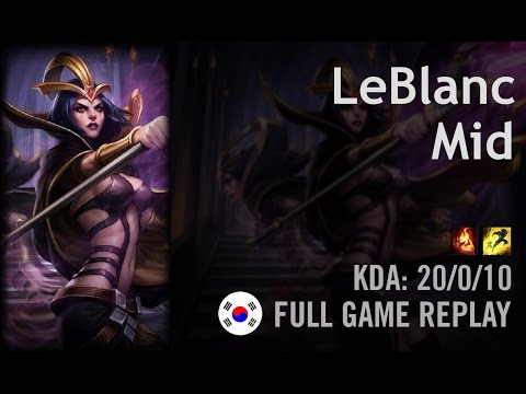 LeBlanc Mid vs Syndra - Scout - KR Challenger Path 5.24