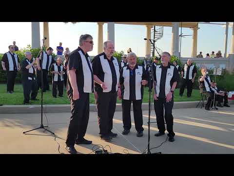 The Cobblestone Four Quartet singing ‘Darkness On the Delta’ at the Muny Theatre in St. Louis, MO.
