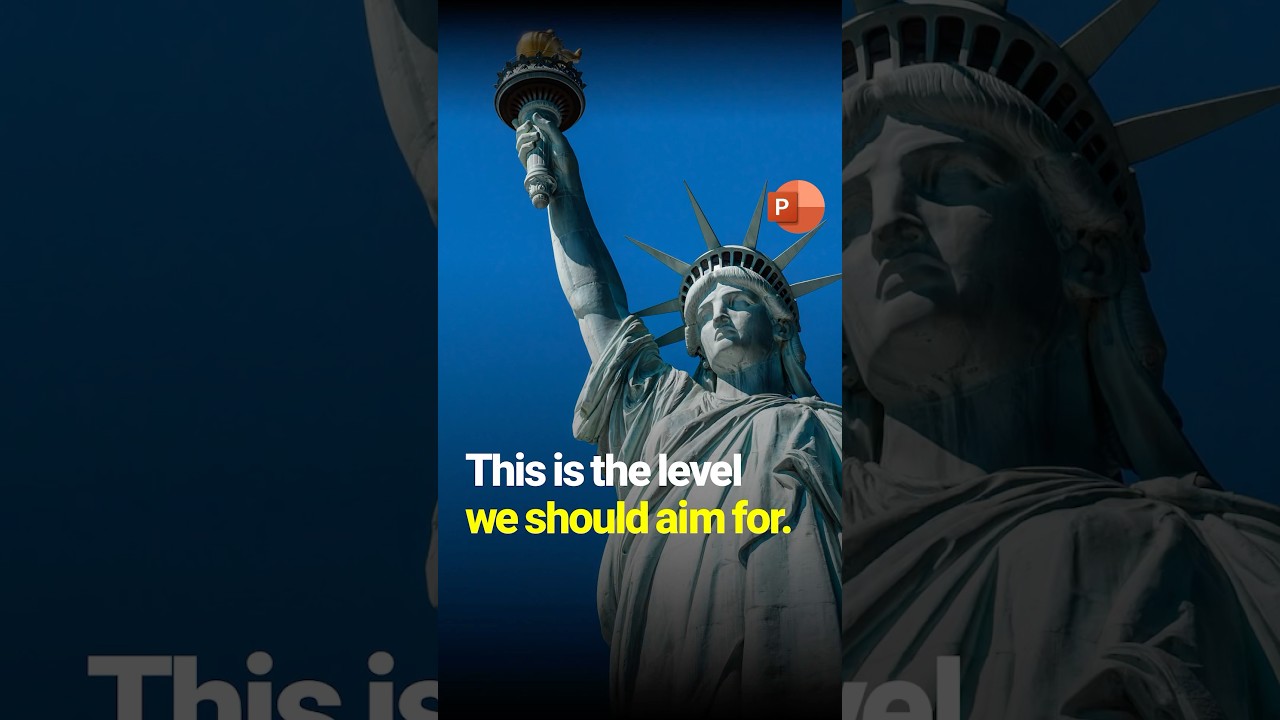 This is the level we should aim for. #powerpoint #pptdesign