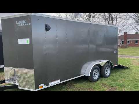2022 Look Element 7'x16' Cargo Trailer w/ Rear Ramp Door