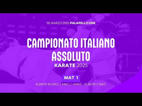 🥋 Karate 👉 Campionato Italiano Assoluto 2025 🟢 Day 3 ➡️ Tatami 1