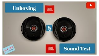 JBL club 6520 car speakers unboxing & sound test