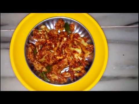 OIL FREE Flower tava bhaaji / Gobi tava bhaaji / Cauliflower tava bhaji Video