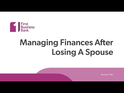 Managing Finances After Losing a Spouse