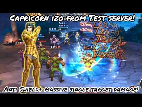 Saint Seiya: Awakening [CN] - Capricorn Izo From Test Server! Anti Shield + Massive Single DAMAGE!