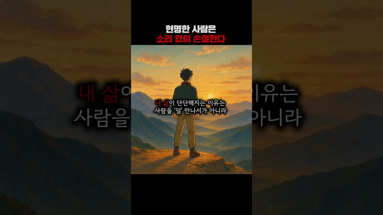 현명한 사람은 소리 없이 손절한다 #멘탈훈련소 #명언 #철학 #마인드셋 #성장 #쇼펜하우어 #니체 #석가모니