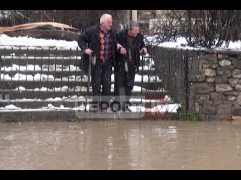 Report TV - Kukës,rikthehen reshjet e dëborës vështirësi në grykën e Valbonës