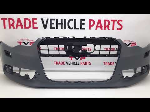 Fits Audi A6 2011-2014 Front Bumper Not S-Line Models Primed  video