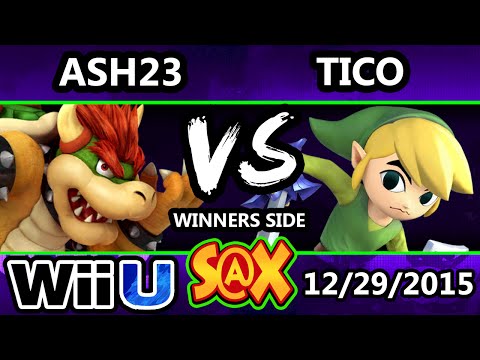S@X 130 - Ash23 (Bowser) Vs. Tico (Toon Link) SSB4 Tournament - Smash Wii U - Smash 4