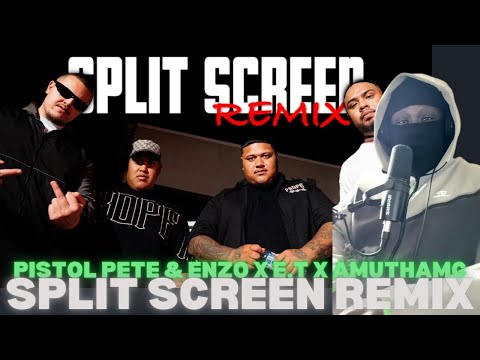 Pistol Pete & Enzo x E.T x AMUthaMC - Split Screen Remix (Official Music Video) 🇦🇺 [REACTION]