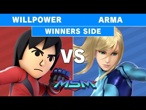 MSM 225 - Willpower (Mii Brawler) Vs KH | Arma (Zero Suit Samus) Winners Top 64 - Smash Ultimate