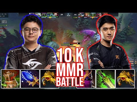Battle of The 10 K Gods. MidOne Invoker Vs Abed Gyrocopter.