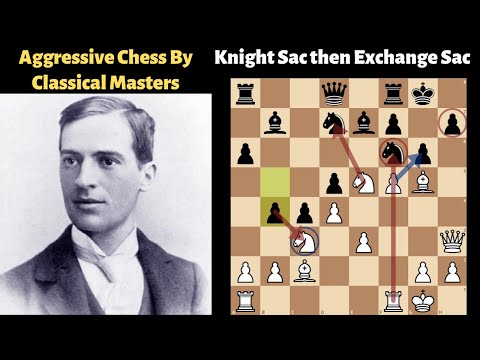 Aggressive Chess By Classical Masters : Harry Nelson Pillsbury vs Georg Marco