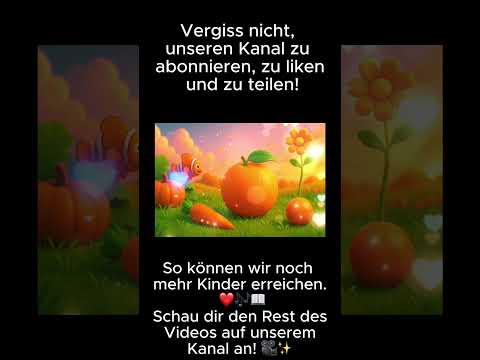🇩🇪 Orangenlied – Fröhlicher Kinder - ein lehrreiches Märchen für Kinder und Vorschulkinder