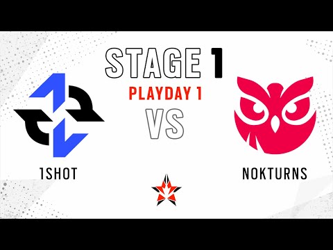 1Shot vs Nokturns // NA Challenger League - Stage 1 - Playday 1