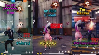 my friend talking I am PC f******r  #freefire #pcplayer