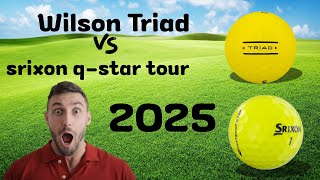 Wilson Triad golf ball vs srixon q star tour golf balls Review and Comparison