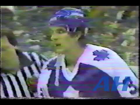 NHL Oct. 27, 1981 Jim Nill,STL v Bob  Manno,TOR Toronto Maple Leafs St. Louis Blues
