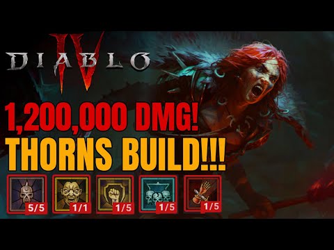 THORNS Barbarian CAN BE BROKEN In The ENDGAME!!! Skill Tree + Legendary + Paragon Path!