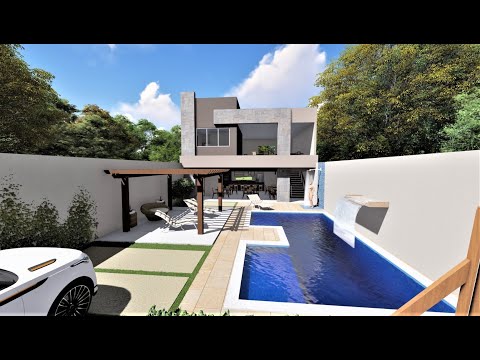 ÁREA DE LAZER 10x30 - Compre o Projeto na Descrição - P328