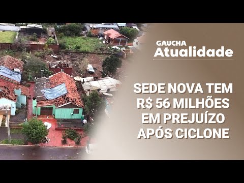 Prefeito de Sede Nova, no noroeste do RS, relata os prejuízos após ciclone | Gaúcha Atualidade