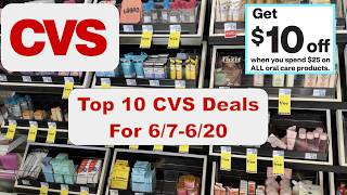 Top 10 CVS Deals 6/7 - 6/20 | Money Makers, Cheap Tooth Paste, Free & Cheap Products