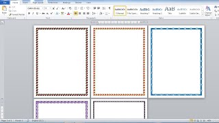 How to Make Different Page Border in Microsoft Office Word Tutorial