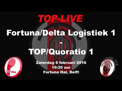 Fortuna/Delta Logistiek 1 tegen TOP/Quoratio 1, zaterdag 6 februari 2016