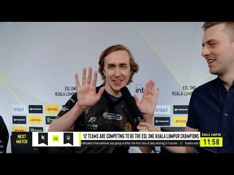 "I'm Not Smurfing, Hope that is Clear"- Quinn Pre Game Interview at ESL Kuala Lumpur vs Blacklist