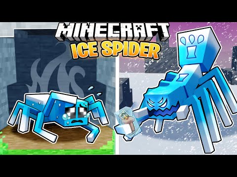 I Survived 100 Days as an ICE SPIDER in HARDCORE Minecraft!