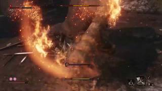 [隻狼（SEKIRO）ボス攻略]火牛の倒し方：爆竹を使うと怯みます