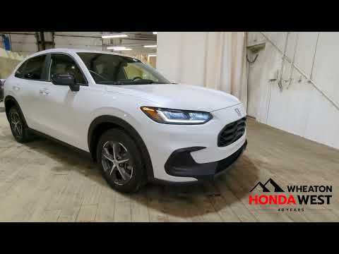 2025 Honda HR-V Sport AWD CVT in Platinum White Pearl for sale at Wheaton Honda West in Calgary, AB