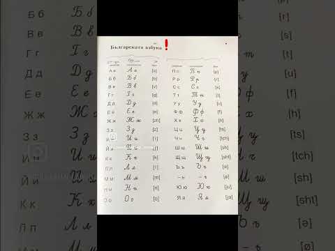 آموزش زبان بلغاری: الفبای بلغاری -فایل شماره یک 🤗😊