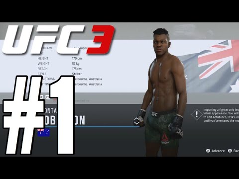 UFC 3 Flyweight Career Mode Walkthrough Part 1 - THE SNIPER!