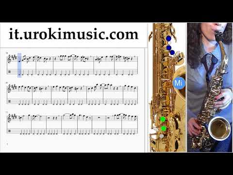 Corso di Sassofono Contralto Mariah Carey - All I Want For Christmas Is You Tablature Tab Parte#2