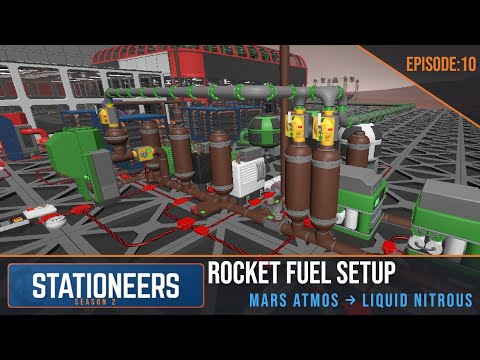 Making Liquid Nitrous from Mars Atmosphere | Stationeers Episode 10
