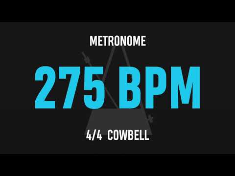 275 BPM 4/4 - Best Metronome (Cowbell)