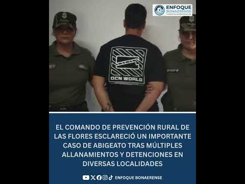#LasFlores | 🚨 SEGURIDAD RURAL: Esclarecen importante caso de abigeato en Las Flores 🌾🐄