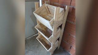 COME COSTRUIRE UNO SCAFFALE PORTAFRUTTA CON I PALLET