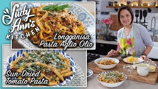 [Judy Ann's Kitchen 10] Ep 4 : Cacio e Pepe, Sun-Dried Tomato Pasta, Longganisa Pasta Aglio Olio