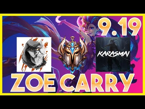 CHALLENGER ZOE Main Carrying Scrubnoob and Destroying Karasmai! - League of Legends Gameplay