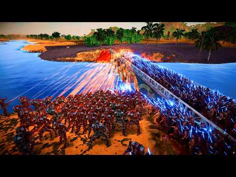 JEDI KNIGHTS, T-831s & VADERS ATTACK DEMOGORGONS | Ultimate Epic Battle Simulator 2 | UEBS 2