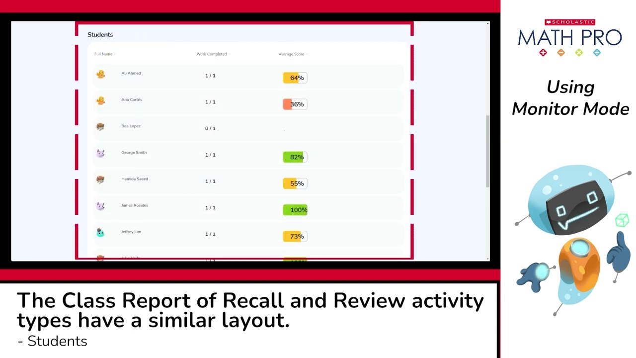 Monitor your students