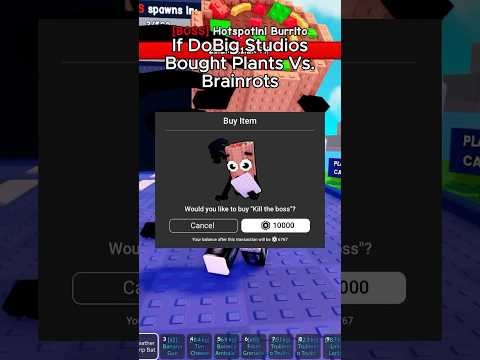 If DoBig Studios Bought Plants Vs. Brainrots💀 #roblox #plantsvsbrainrots #shorts