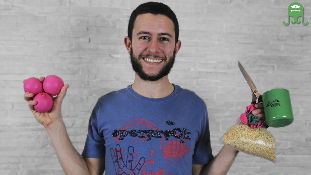 Como fazer bolinhas de malabares - Tutorial (How to build your own juggling balls)