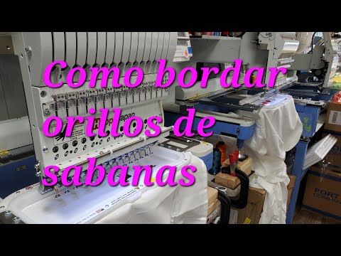 Como bordar los orillos de las sábanas trabajo para un Airbnb local.