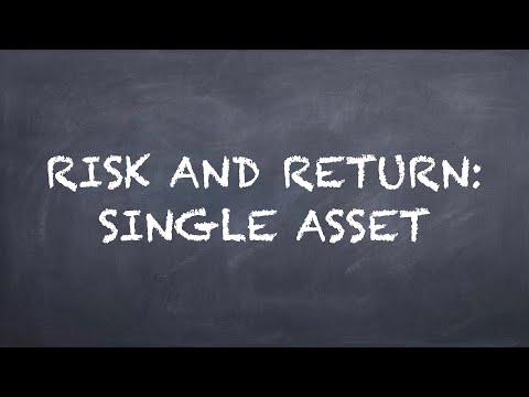 Risk and Return Single Asset