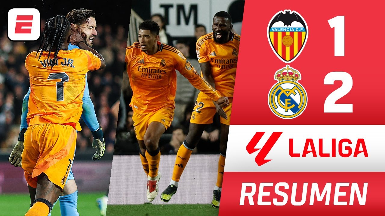 ÉPICA REMONTADA DEL REAL MADRID ante VALENCIA. Vinicius, EXPULSADO. Bellingham FALLA penal | La Liga