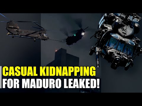 How the US Chinhook helicopters just casually kidnapping Maduro